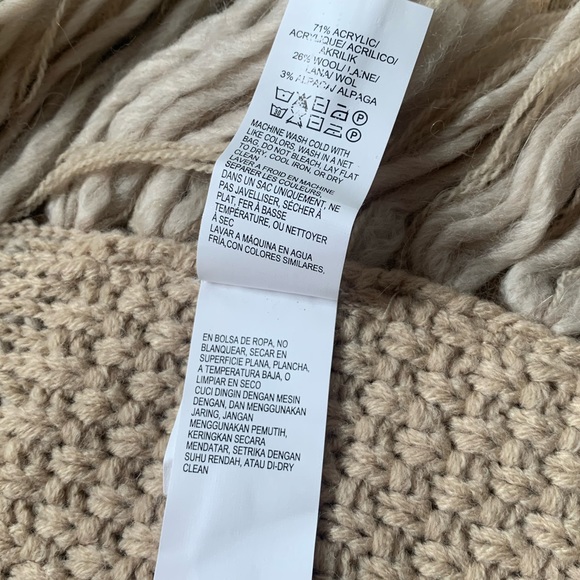 Lucky Brand Knit Sweater Poncho Size-CS - Picture 10 of 12